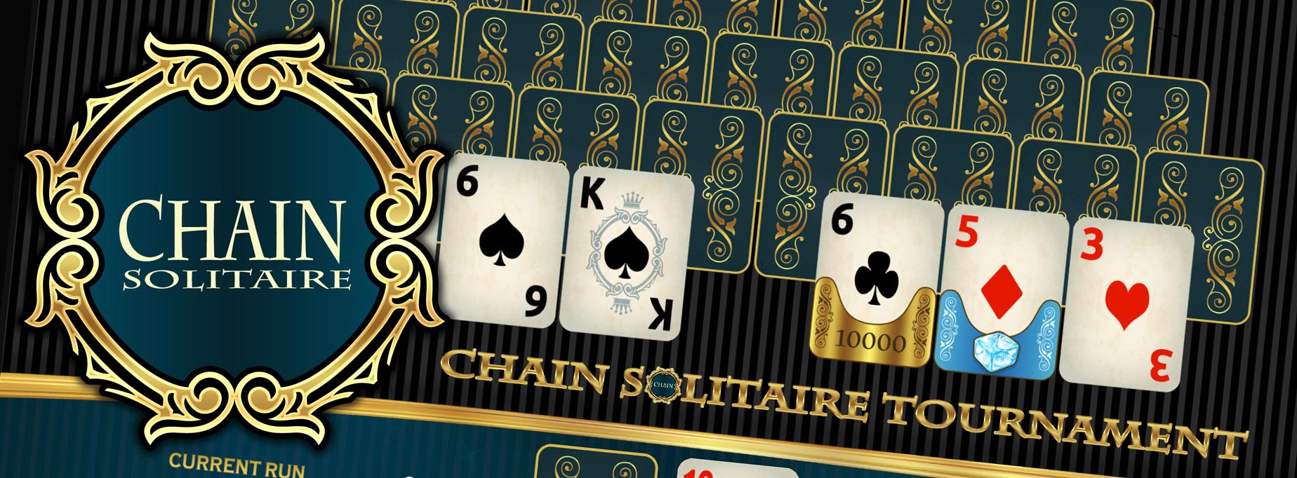 chain card classic deluxe pyramid solitaire